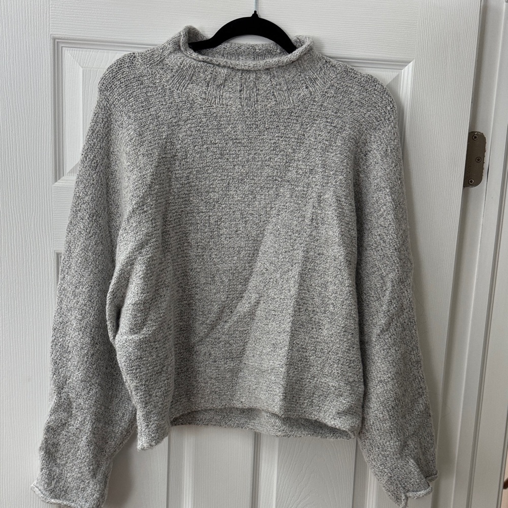William Rast Light Gray Women's Turtleneck Sweater